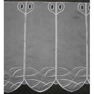 Valletje nr. 37 hoogte 46cm wit | Vitrage valletjes