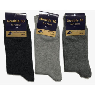 Double 30 sokken grijs