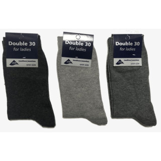 Double 30 for ladies grijze tinten damessokken