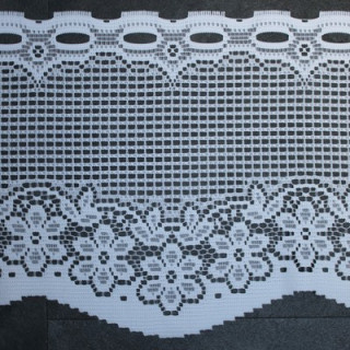 Valletje nr. 129 hoogte 29cm wit | Vitrage valletjes