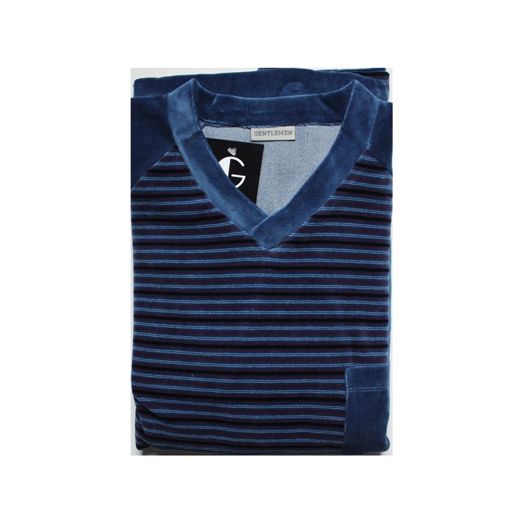Veours herenpyjama maat L Gentlemen nr.17