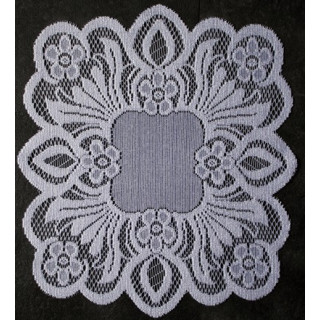 Kanten kleedje wit 29x32cm (nr.10)