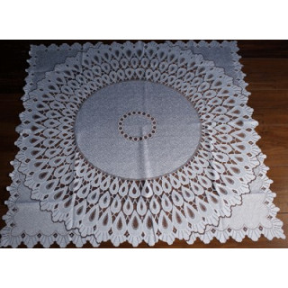 Kanten kleedje wit 100x100cm (nr.19)