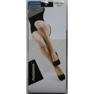 Kniekousen dames Marianne zwart 20 den anti press