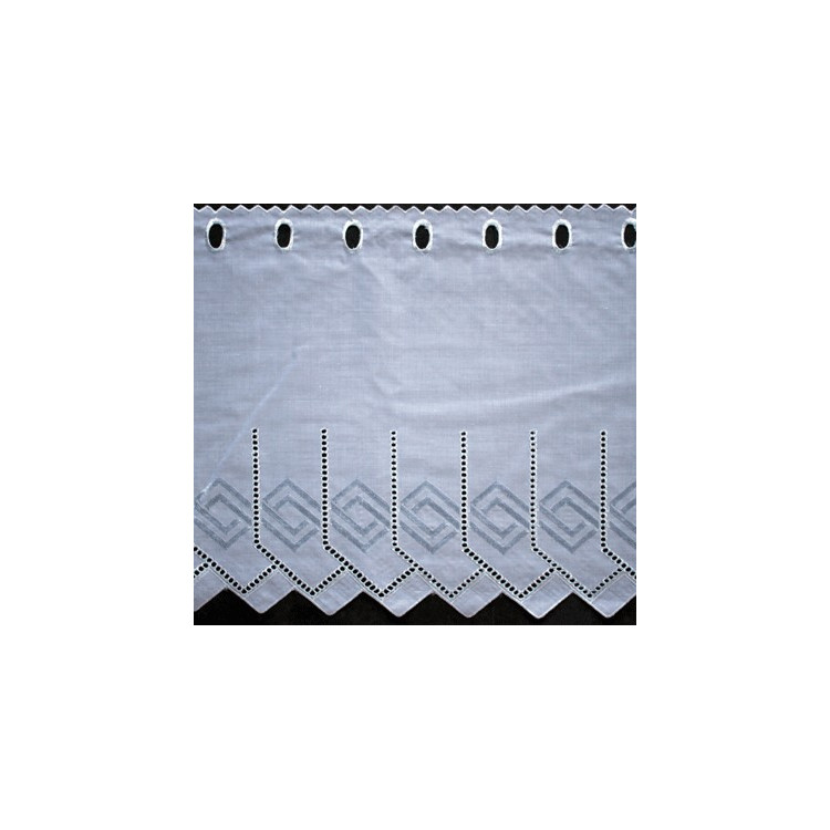 2,3 meter valletje nr.344 hoogte 33cm wit | Vitrage valletjes