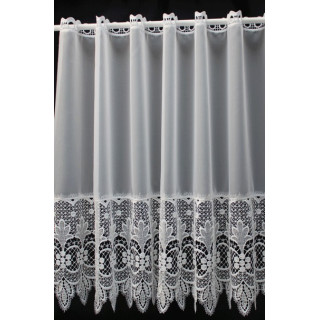 Valletje nr.701 wit met kant hoogte 65 cm | Valletjes gordijnen
