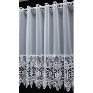 Valletje nr.701 wit met kant hoogte 65 cm | Valletjes gordijnen