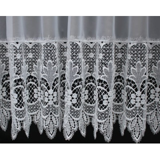 Valletje nr.701 wit met kant hoogte 65 cm | Valletjes gordijnen