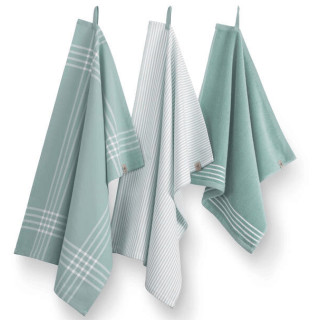 Walra keukenset Superior Jade | 2 theedoeken en 1 keukendoek