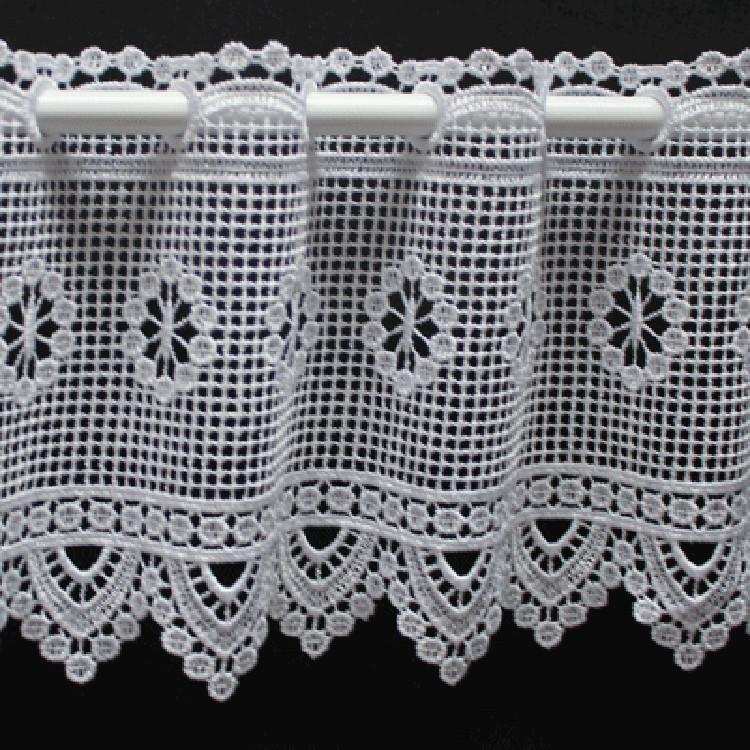 Valletje nr. 30 hoogte 19cm wit | Korte gordijn valletjes
