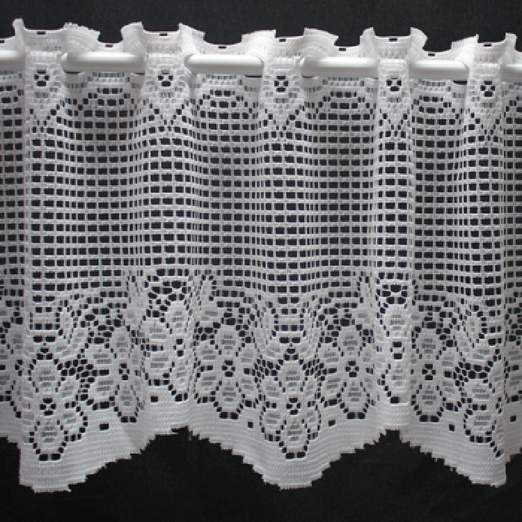 Valletje nr. 129 wit 29cm hoog | Korte vitrage valletjes