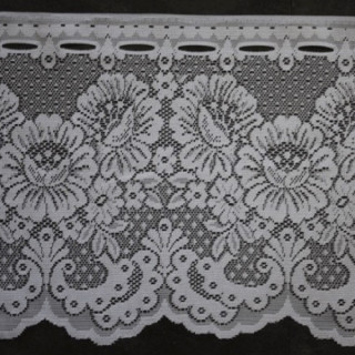 Valletje nr. 146 wit 28cm hoog | Korte vitrage valletjes