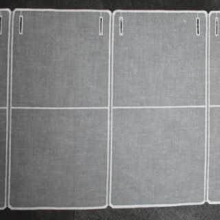 Valletje nr. 150 hoogte 32cm off-white | Vitrage valletjes