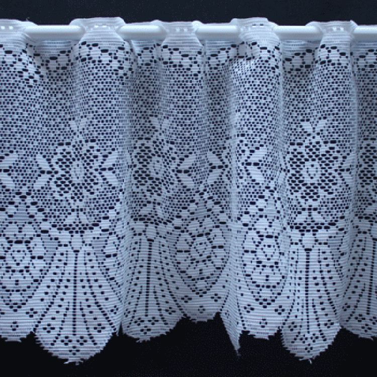 Valletje nr. 160 wit 29cm hoog | Korte vitrage valletjes