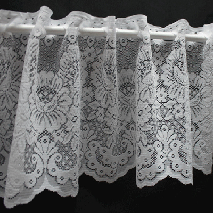 Valletje nr. 146 wit 28cm hoog | Korte vitrage valletjes