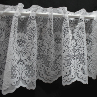 Valletje nr. 146 wit 28cm hoog | Korte vitrage valletjes