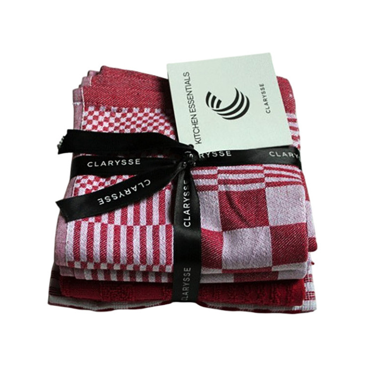 Clarysse rood geblokt keukenset | Keukendoek, theedoek en vaatdoek Clarysse rood geblokt keukenset | Keukendoek, theedoek en vaatdoek