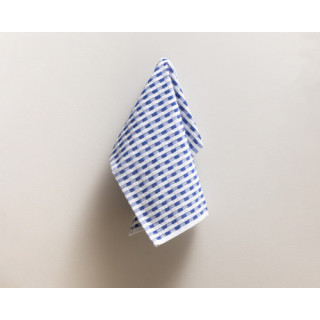 Clarysse blauw geblokt keukenset | Keukendoek, theedoek en vaatdoek