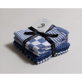 Clarysse blauw geblokt keukenset | Keukendoek, theedoek en vaatdoek Clarysse blauw geblokt keukenset | Keukendoek, theedoek en vaatdoek