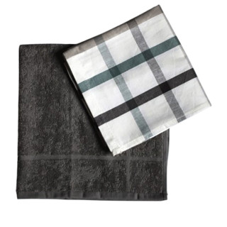 Clarysse keukenset taupe | Keukendoek en theedoek