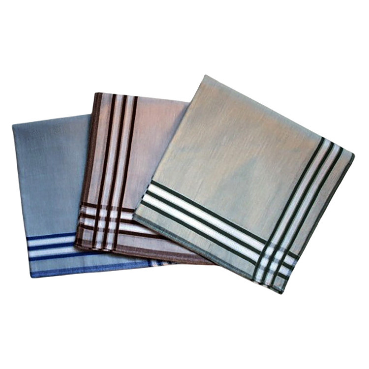 Heren katoenen zakdoeken 40x40cm – 6 stuks (nr. 2) | 100% katoen