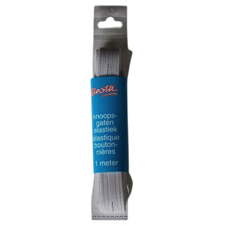 Elasta knoopsgat elastiek wit | 1 meter