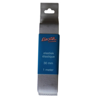 Elasta elastiek wit 30mm | 1 meter