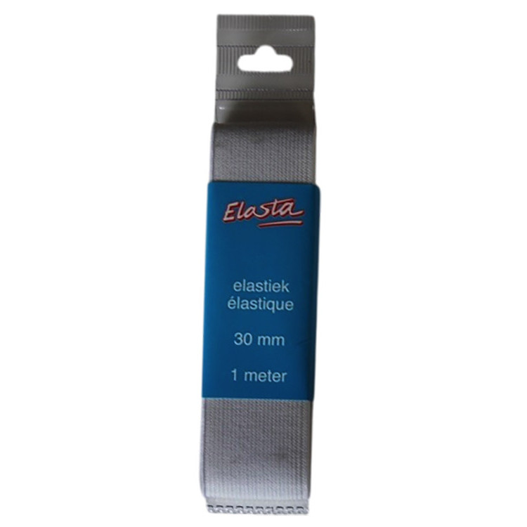 Elasta elastiek wit 30mm | 1 meter