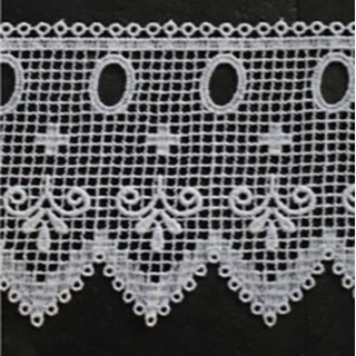 Valletje nr.189 hoogte 14cm wit | Korte gordijn valletjes