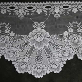 Valletje nr.340 hoogte 28cm wit | Vitrage valletjes