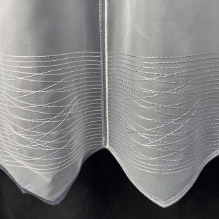 Valletje nr.501 wit met zilvergrijs hoogte 47cm | Valletjes gordijnen