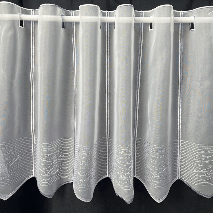 Valletje nr.501 wit met zilvergrijs hoogte 47cm | Valletjes gordijnen