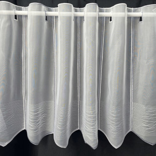 Valletje nr.501 wit met zilvergrijs hoogte 47cm | Valletjes gordijnen