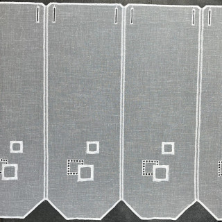 Valletje nr.14 wit 45cm hoog | Valletjes gordijn