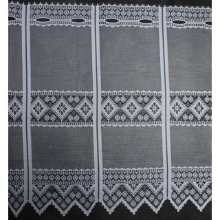 Vitrage valletjes kopen | Valletje wit nr. 216 met hoogte 46cm