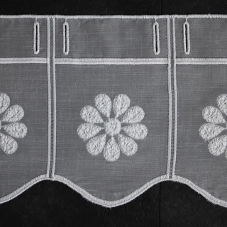 Valletje nr. 359 hoogte 17cm offwhite| Korte gordijn valletjes