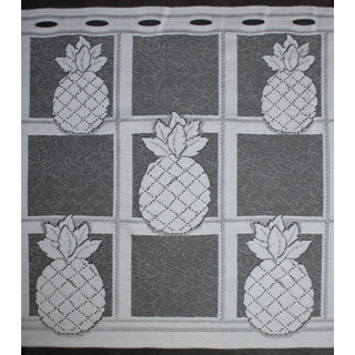 Valletje nr.331 wit met ananas 50cm hoog | Valletjes gordijn