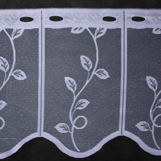 Valletje nr. 39 wit 29cm hoog | Korte vitrage valletjes