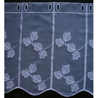 Valletje nr.436 hoogte 46cm wit | Vitrage valletjes