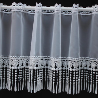 Valletje nr.703 wit met kant 30cm hoog