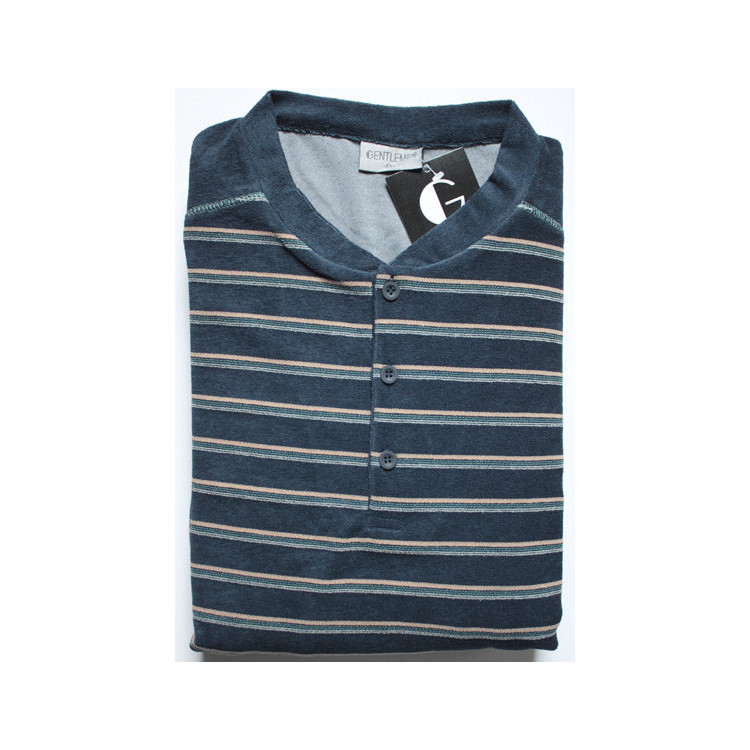 Badstof herenpyjama maat 4X L nr. 2 Gentlemen| Pyjama's voor heren