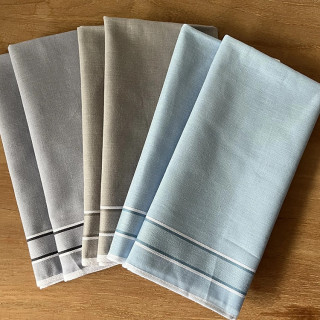 Katoenen heren zakdoeken 6 stuks (nr. 28) | 40x40 cm