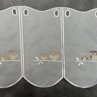 Valletje nr.233 wit 31cm hoog met uiltjes