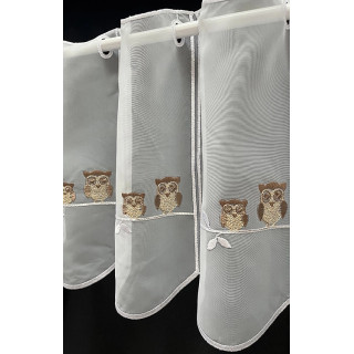 Valletje nr.233 wit 31cm hoog met uiltjes