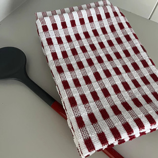 Vaatdoekjes stippen rood Clarysse
