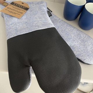 Ovenwanten blauw | Tiseco