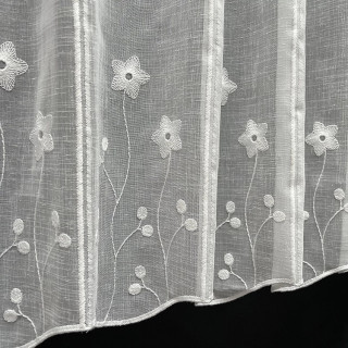 Valletje nr. 537 hoogte 50cm wit | Valletjes gordijnen