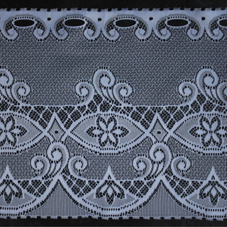 Valletje nr.293 hoogte 28cm wit | Vitrage valletjes