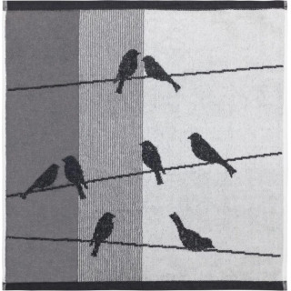 Kracht keukenset vogels grijs | Theedoek en keukendoek