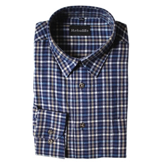 Flanellen overhemd maat L nr.4 |  heren overhemden